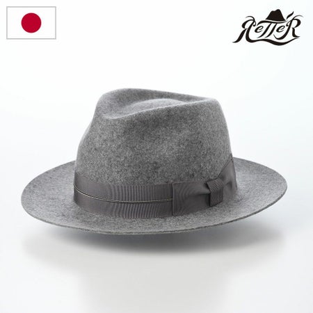 レッターのフェルトハット Wool Flat（ウールフラット） グレー