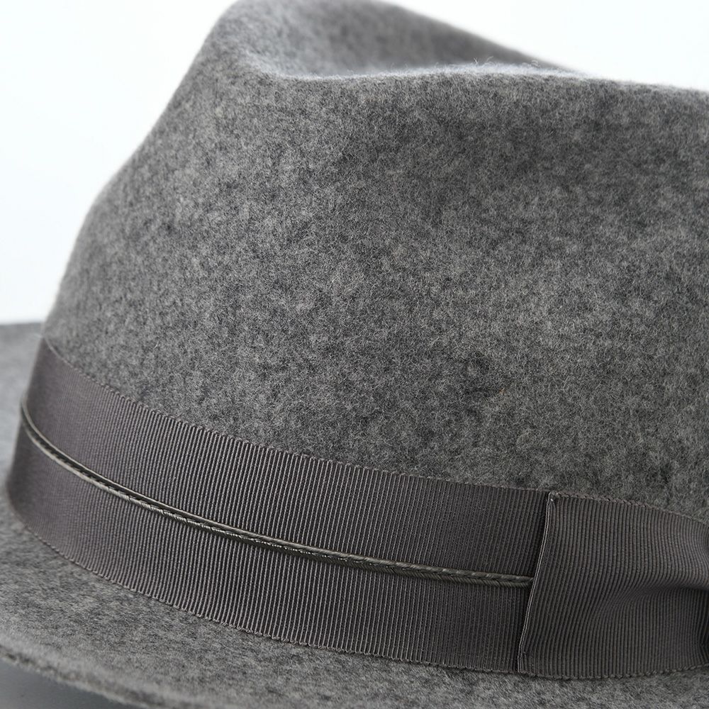 レッター フェルトハット Wool Flat（ウールフラット） グレー | 帽子