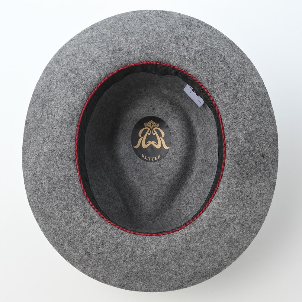 レッター フェルトハット Wool Flat（ウールフラット） グレー | 帽子