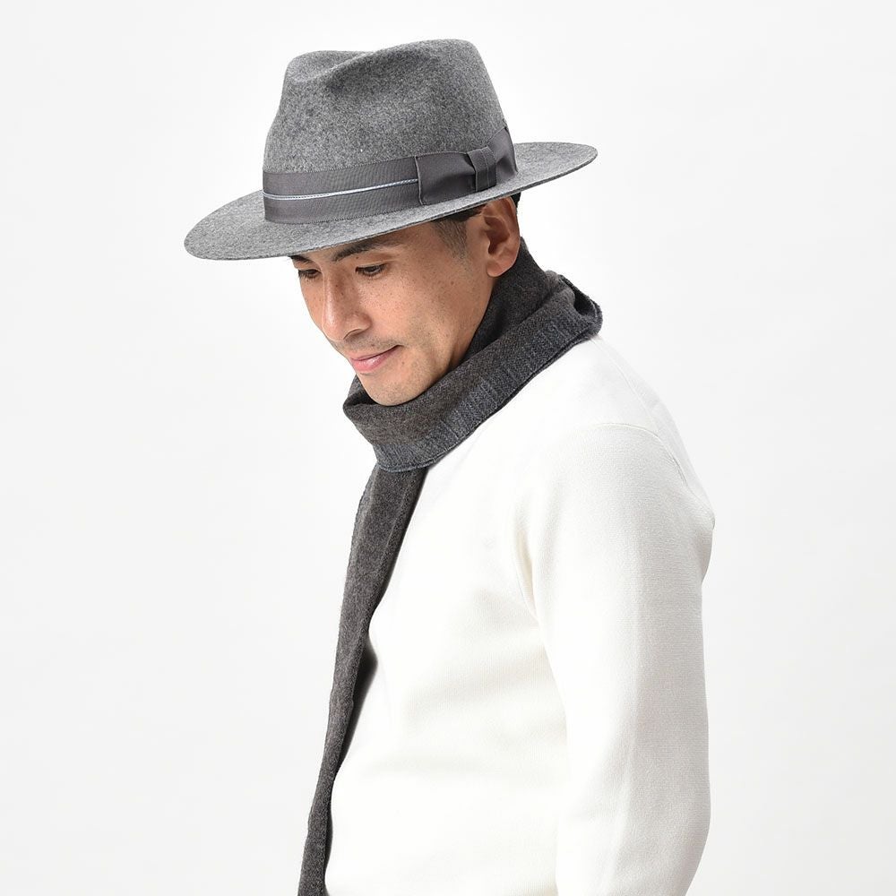 レッター フェルトハット Wool Flat（ウールフラット） グレー | 帽子