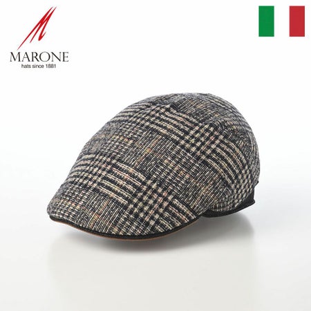 マローネのハンチング One Panel Berretto Brera（ワンパネルベレット ブレラ） BT1171 チェック