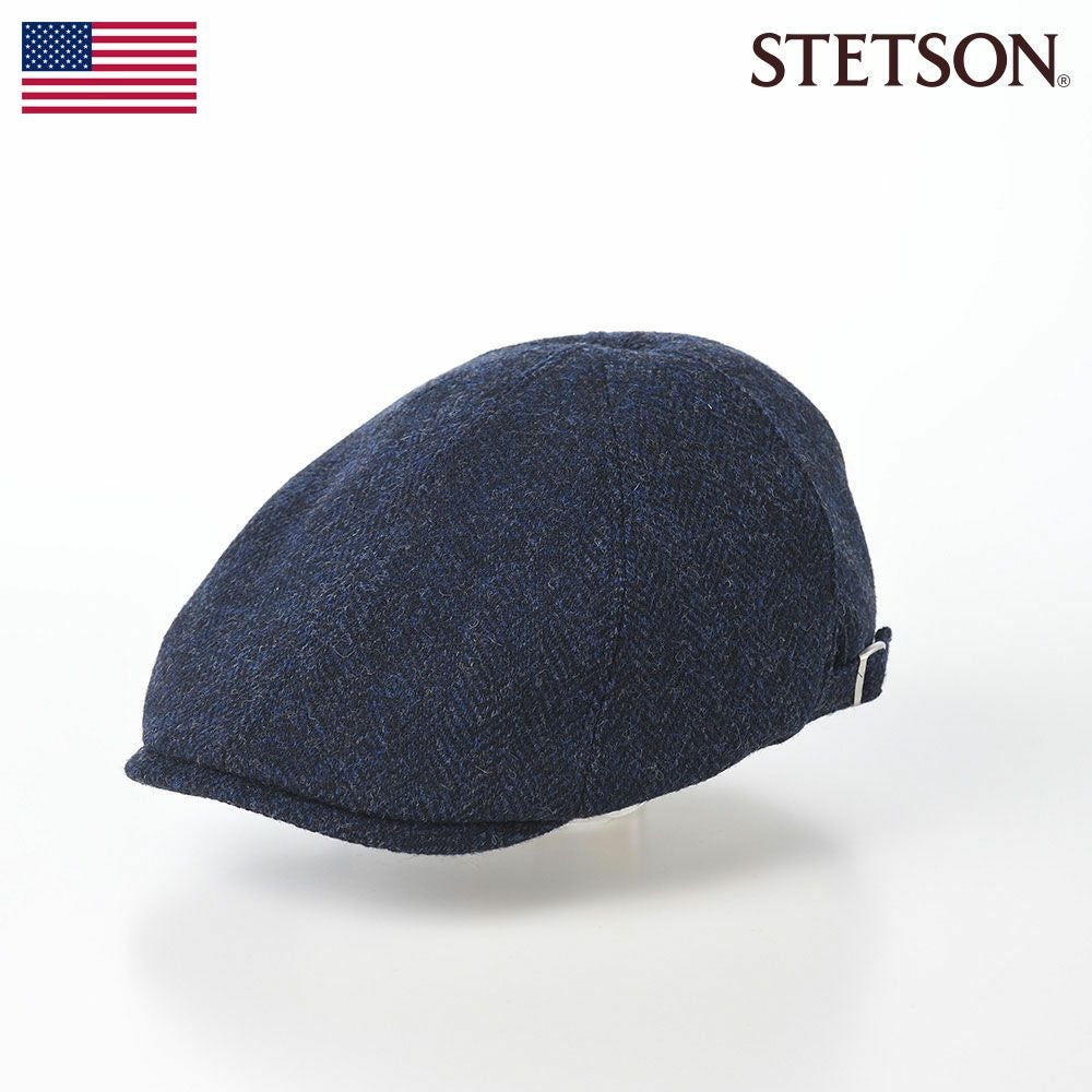 ステットソン キャスケット HARRISTWEED LEATHER BIG CAS（ハリス