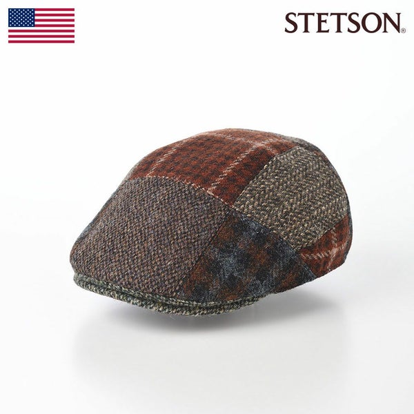 HARRIS TWEED PATCHWORK HUNTING（ハリスツイード パッチワーク ハンチング）SE737 ブラウン