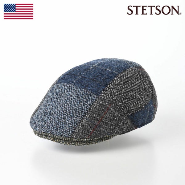 HARRIS TWEED PATCHWORK HUNTING（ハリスツイード パッチワーク ハンチング）SE737 ネイビー