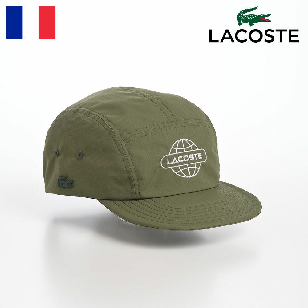 ラロパ　グリーンキャップ ラコステ キャップ GLOBE BALL LOGO JET CAP（グローブボールロゴ