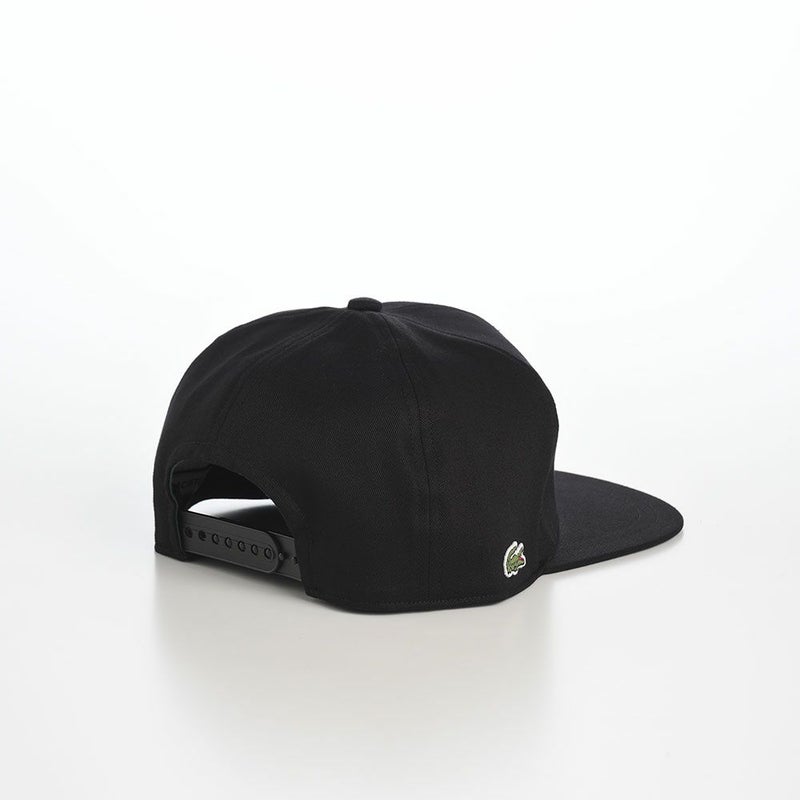 ラコステのキャップ ANIMATION FLAT VISOR CAP（アニメーションフラットバイザーキャップ） L1292 ブラック