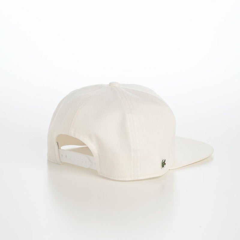 ラコステのキャップ ANIMATION FLAT VISOR CAP（アニメーションフラットバイザーキャップ） L1292 ホワイト