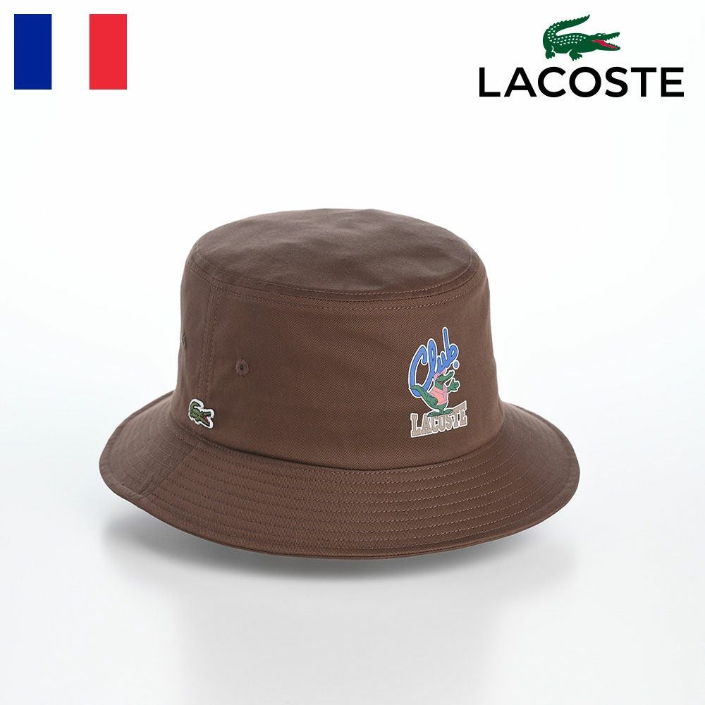 ラコステ バケットハット PRINT SWEAT BUCKET HAT（プリントスウェット