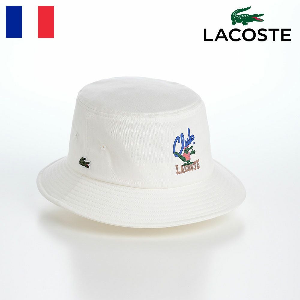 ラコステ バケットハット TENNIS GRAPHIC TWILL BUCKET HAT（テニス