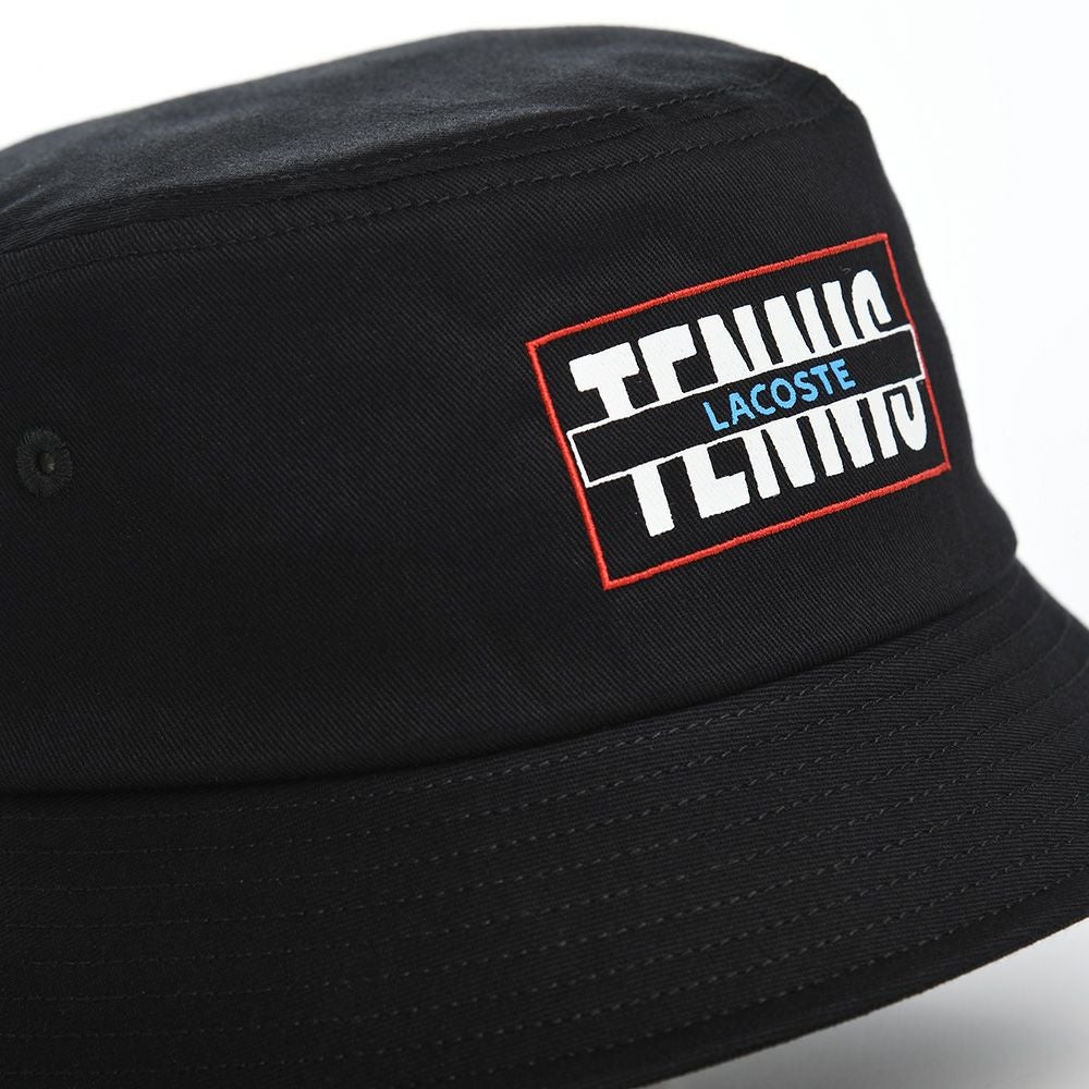 ラコステ バケットハット TENNIS GRAPHIC TWILL BUCKET HAT（テニス