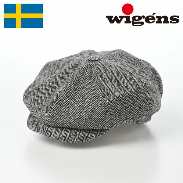 Baker Boy Cap Herringbone Shetland（ベーカーボーイキャップ ヘリンボン）W101950 グレー