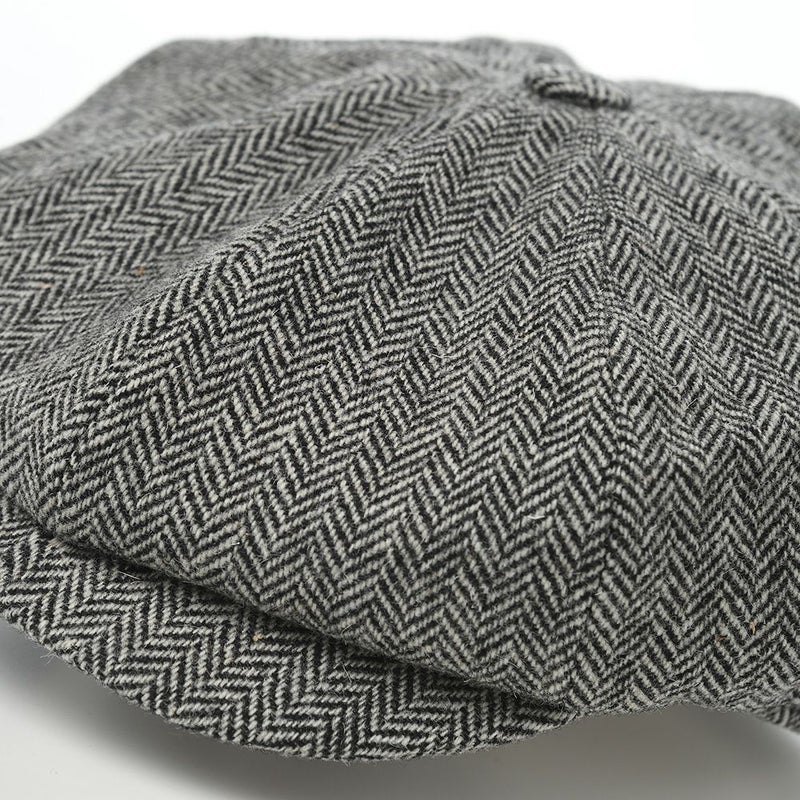 ヴィゲーンズのキャスケット Baker Boy Cap Herringbone Shetland（ベーカーボーイキャップ ヘリンボン）W101950 グレー