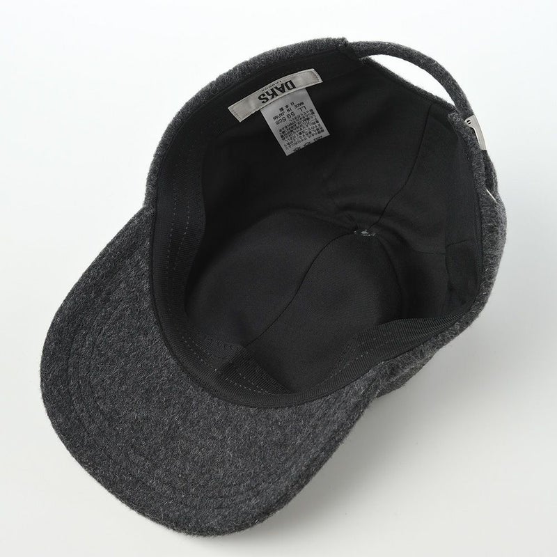 ダックスのキャップ Cap Wool Cashmere Mix（キャップ ウール カシミヤ ミックス） D3897 チャコール