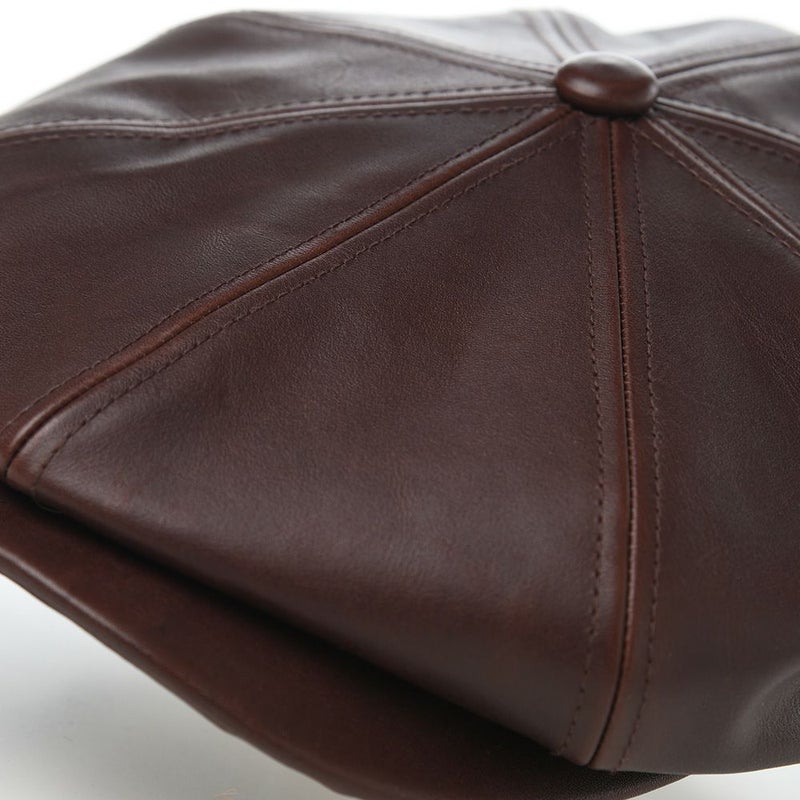 ステットソンのキャスケット LEATHER CASQUETTE（レザーキャスケット） SE740 ブラウン