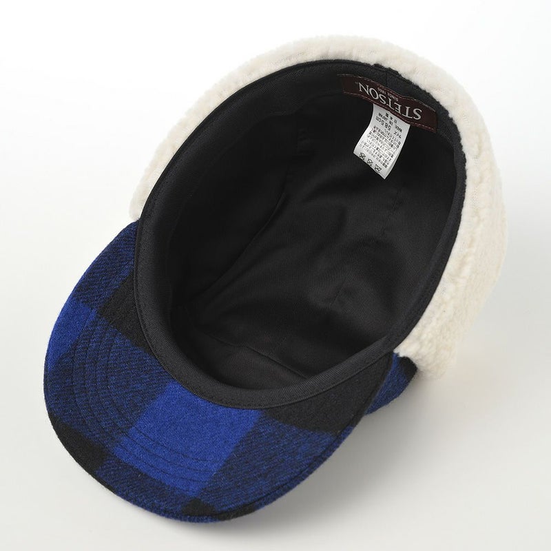 ステットソンのフライトキャップ ROBROY TARTAN PILOT CAP（ロブロイ タータン パイロットキャップ） SE749 ブルー