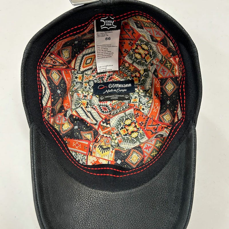 ゴットマンのキャップ Monaco Leather（モナコ レザー） G1645492 ブラック