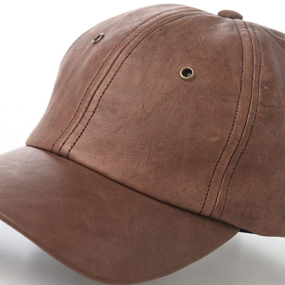 クラウンキャップ キャップ Lambleather Baseball Cap（ラムレザー