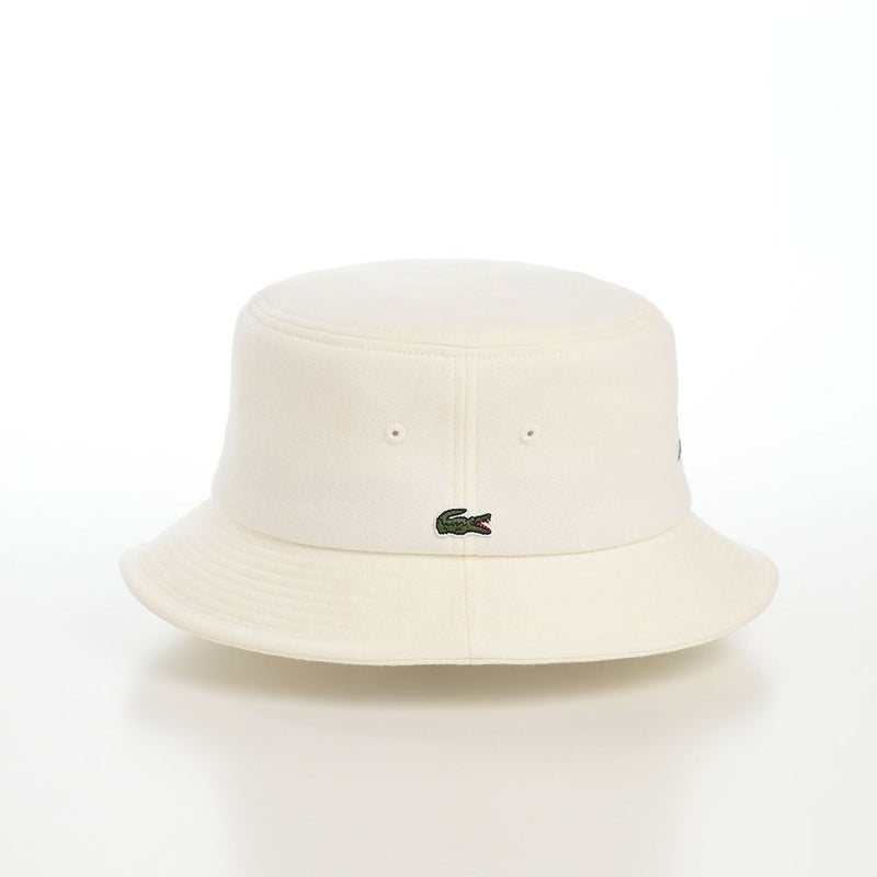 ラコステのバケットハット PRINT SWEAT BUCKET HAT（プリントスウェットバケットハット） L1282 オフホワイト