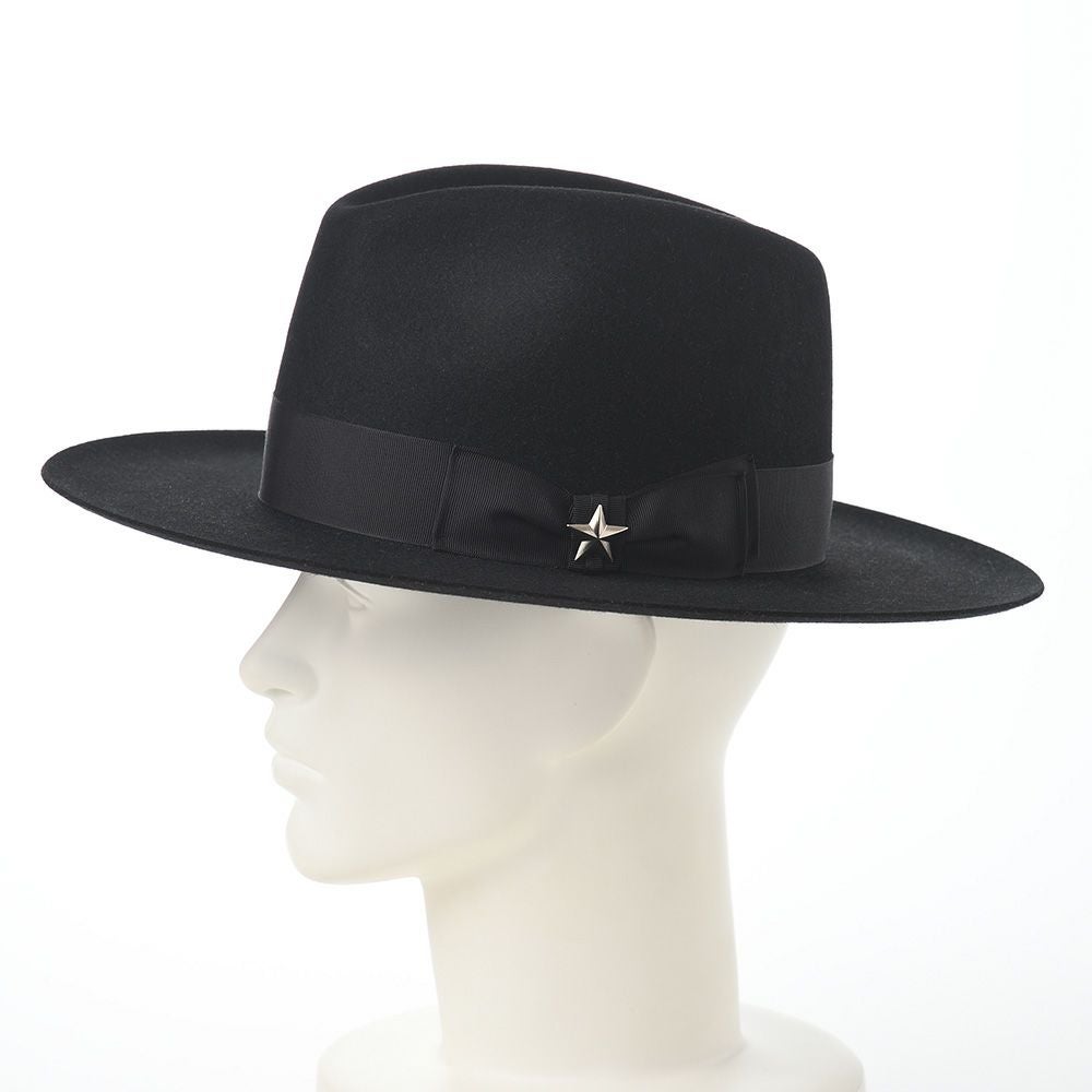 ショット×ステットソン ワンスター ファーハット ブラック 57cm ショット フェルトハット ONE STAR FELT HAT（ワンスターフェルト
