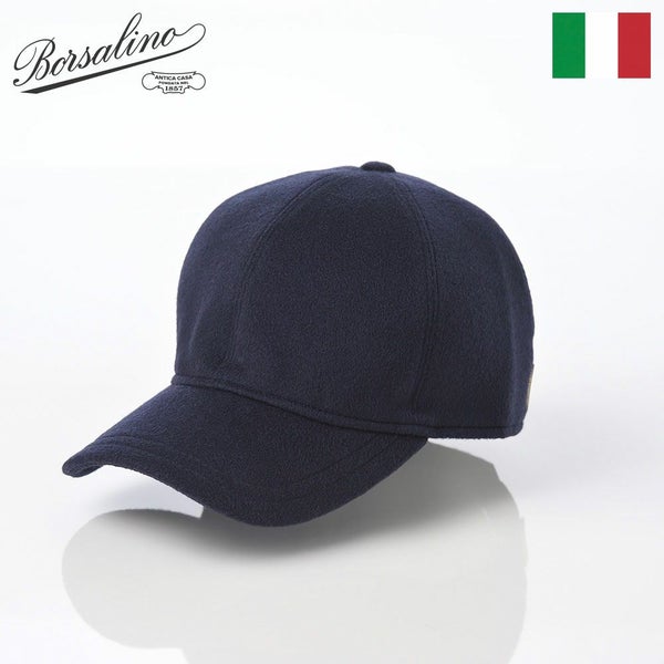 Baseball Cashmere Cap（ベースボール カシミア キャップ） B95174 ネイビー