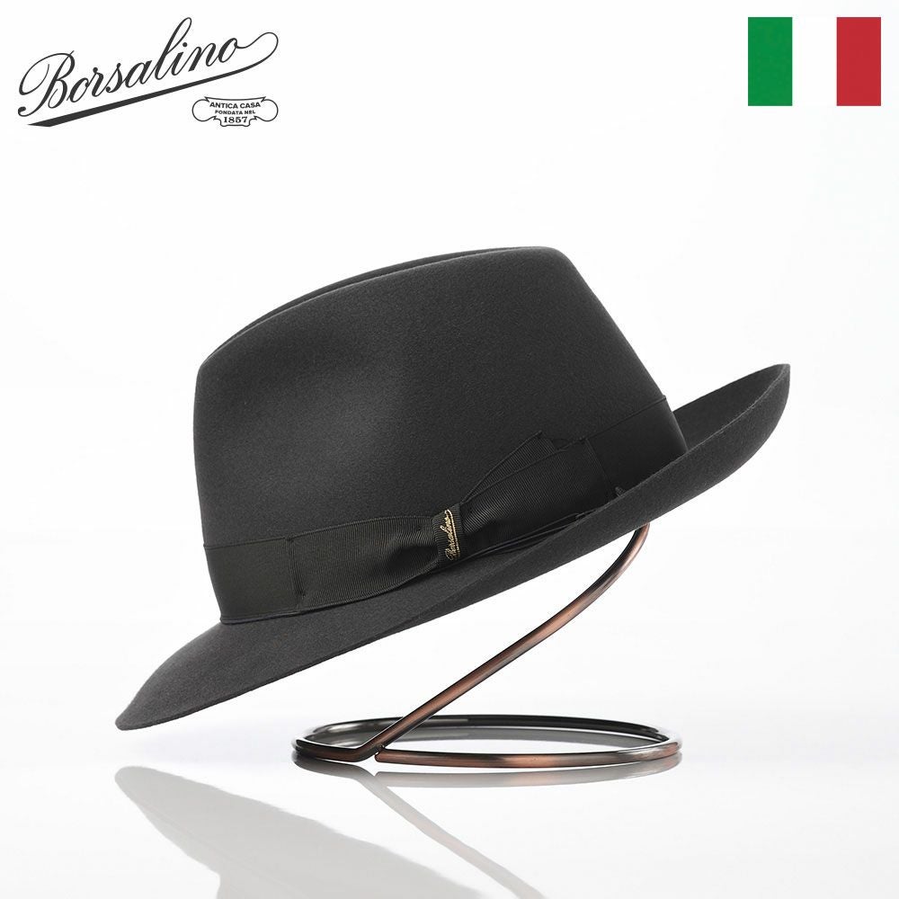 セール❣️ Borsalino ボルサリーノ CLAUDETTE フエルトハット ボルサリーノ フェルトハット Q.S. Charlait Rasato（Q.S. シャルレイ