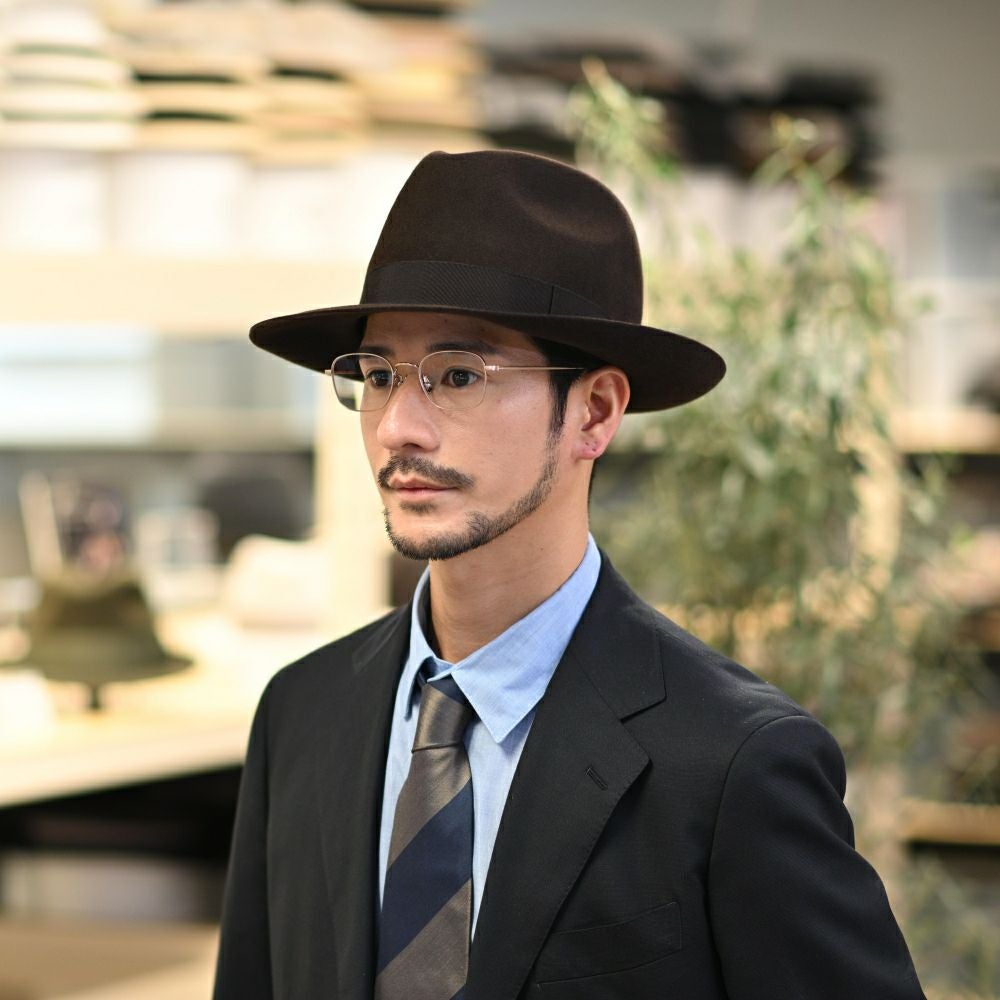 ボルサリーノ フェルトハット Marengo rasato larga（マレンゴ