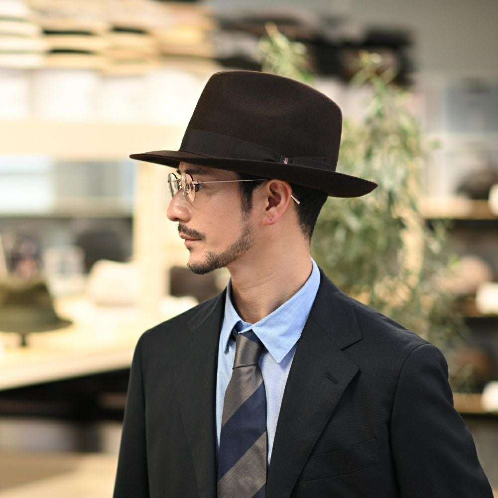 ボルサリーノ フェルトハット Marengo rasato larga（マレンゴ
