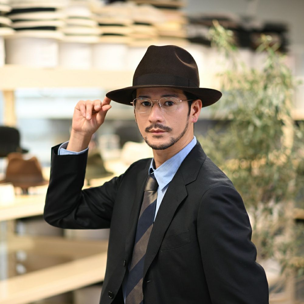 ボルサリーノ フェルトハット Marengo rasato larga（マレンゴ
