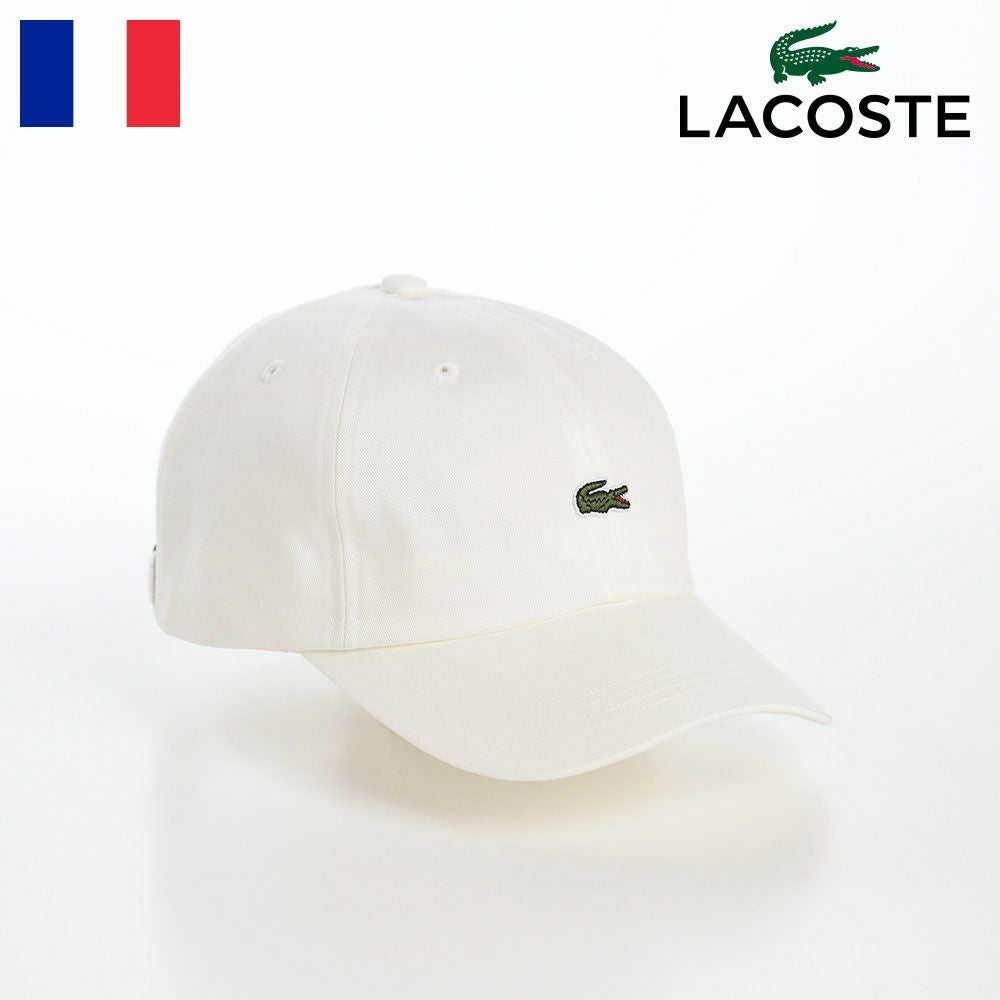 ラコステ キャップ ONE TONE SIDE WANI CAP（ワントーンサイドワニ