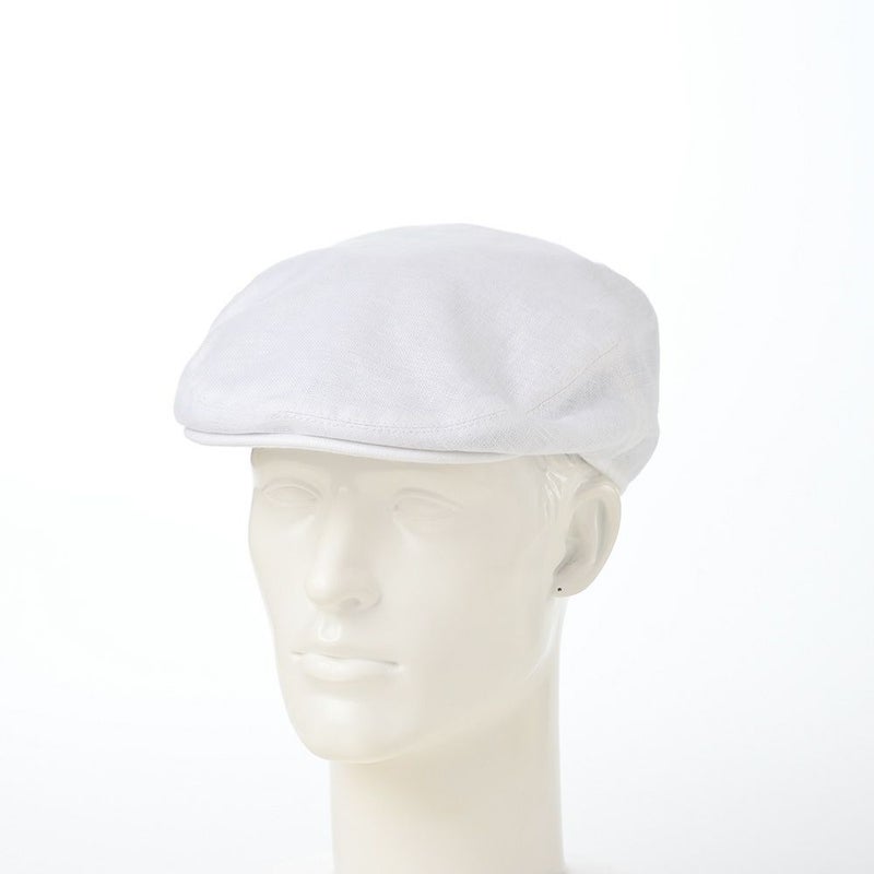 フェイルスワースのハンチング Irish Linen Cap（アイリッシュ リネン キャップ） ホワイト