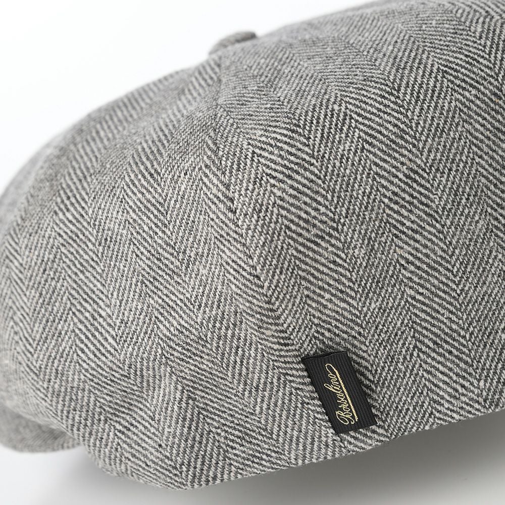 HERMES へリーンボーン グレー ハンチング ボルサリーノ キャスケット Hunting Ubaldo Herringbone（ハンチング