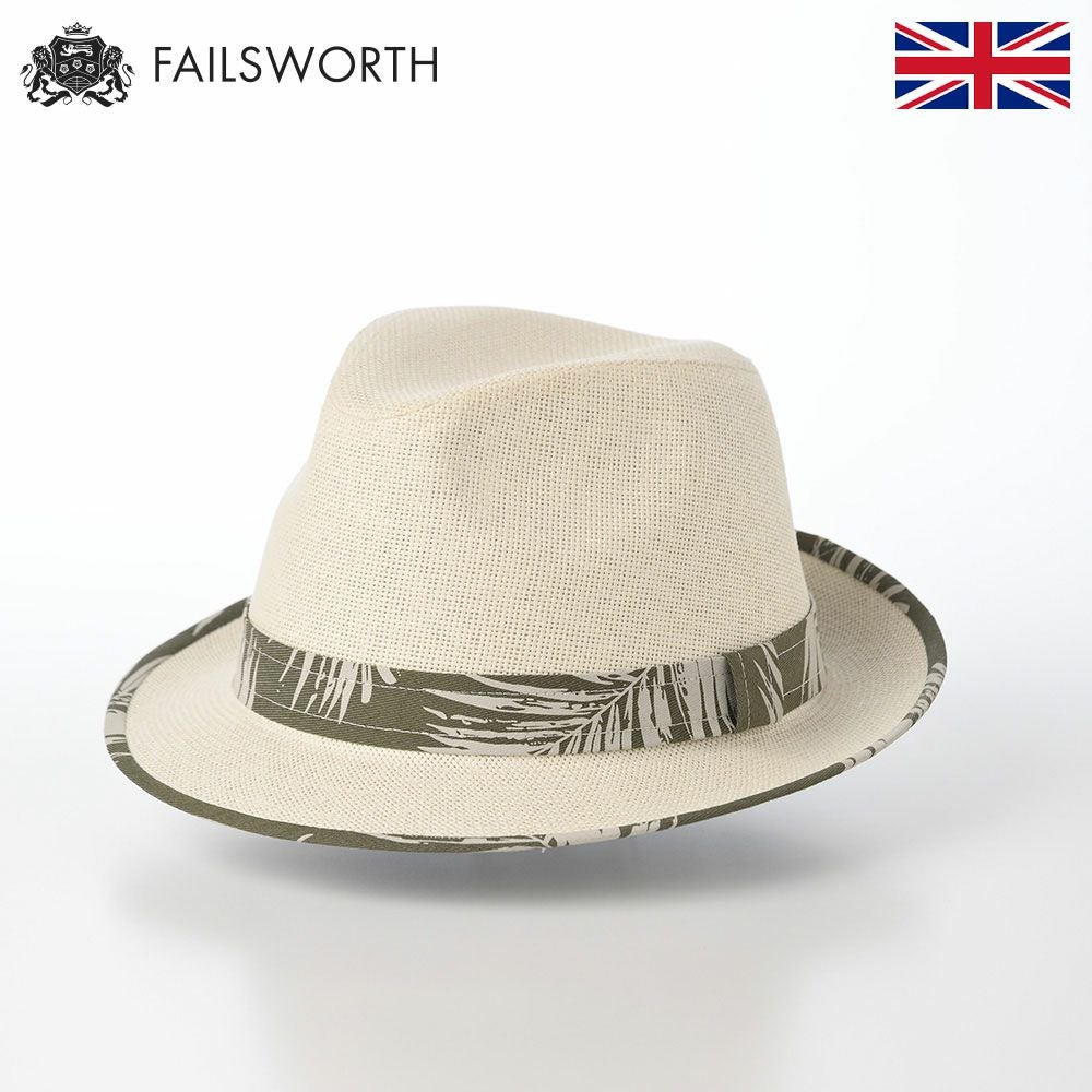 フェイルスワース ストローハット Malibu Trilby（マリブ トリルビー