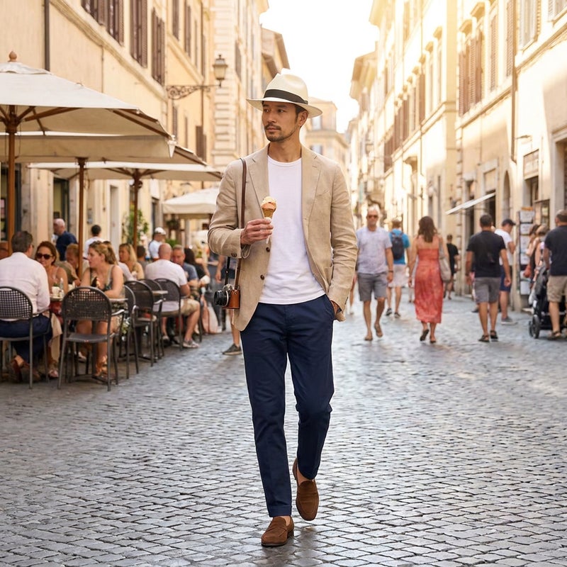 エロイ ベルナールのパナマハット Standard Panama Hat（スタンダード パナマハット） ホワイト