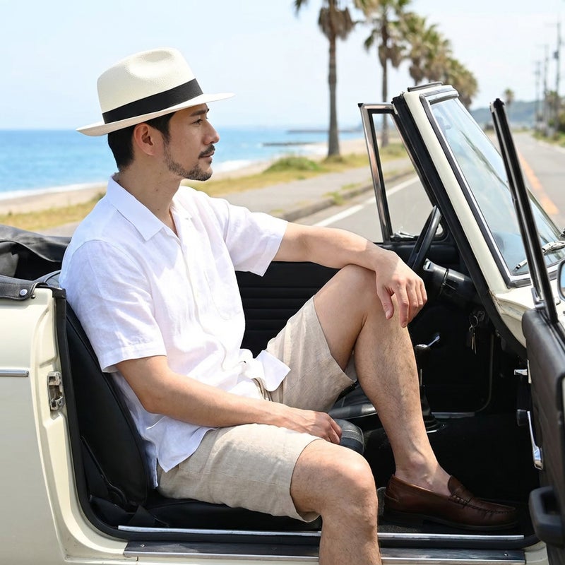 エロイ ベルナールのパナマハット Standard Panama Hat（スタンダード パナマハット） ホワイト
