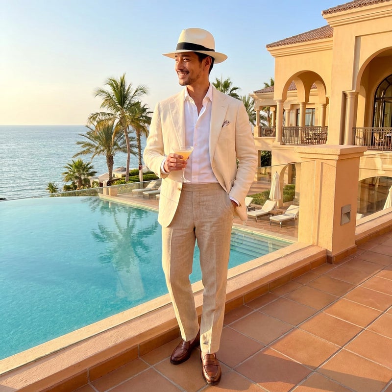 エロイ ベルナールのパナマハット Standard Panama Hat（スタンダード パナマハット） ホワイト