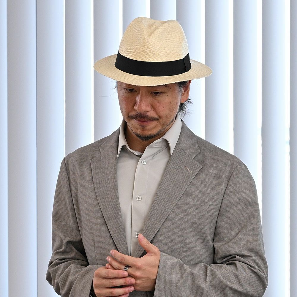 エロイベルナール パナマハット Flat Panama Hat（フラット パナマ