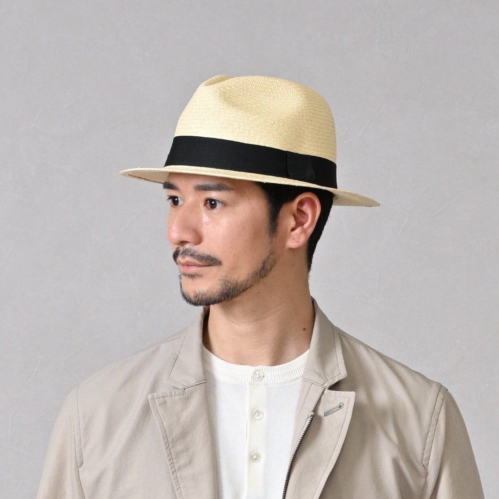 エロイベルナール パナマハット Flat Panama Hat（フラット パナマ