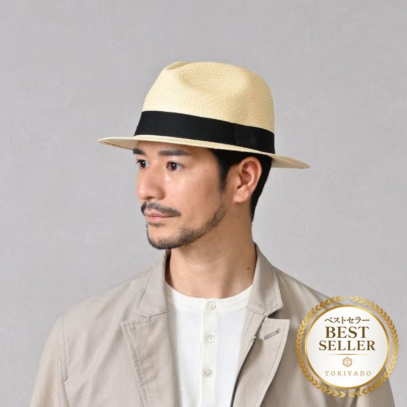 エロイ ベルナールのパナマハット Flat Panama Hat（フラット パナマハット） ナチュラル