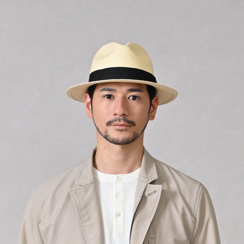 エロイベルナール パナマハット Flat Panama Hat（フラット パナマ