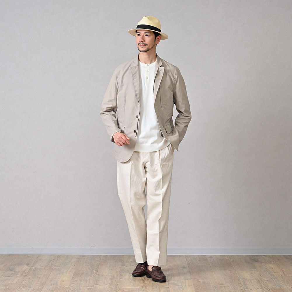 エロイベルナール パナマハット Flat Panama Hat（フラット パナマ