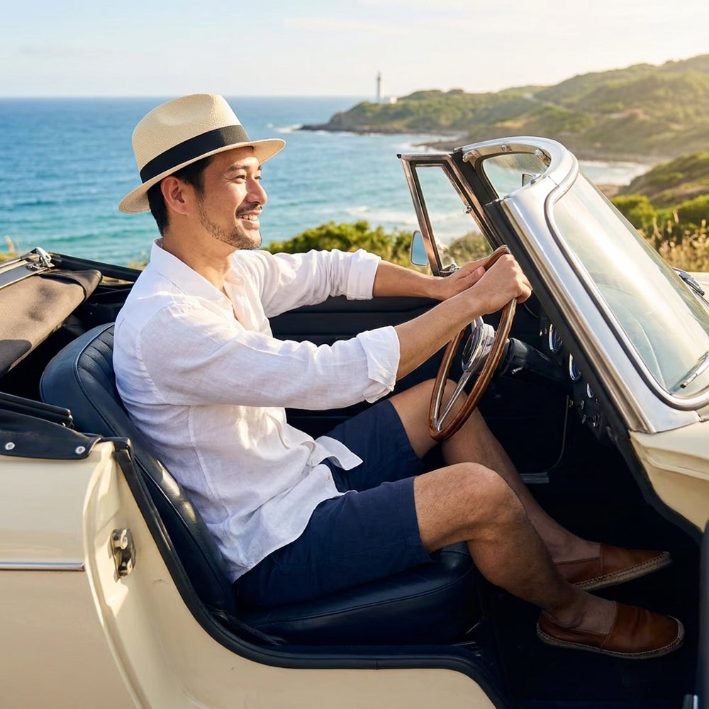 エロイベルナール パナマハット Flat Panama Hat（フラット パナマ