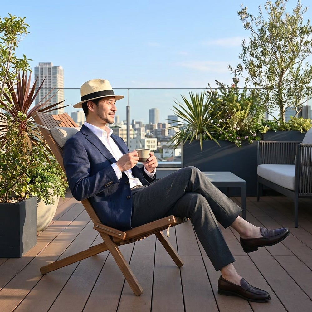 エロイベルナール パナマハット Flat Panama Hat（フラット パナマ