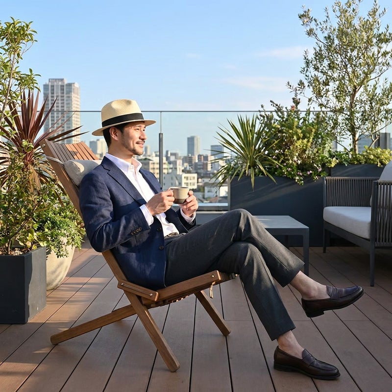 エロイ ベルナールのパナマハット Flat Panama Hat（フラット パナマハット） ナチュラル
