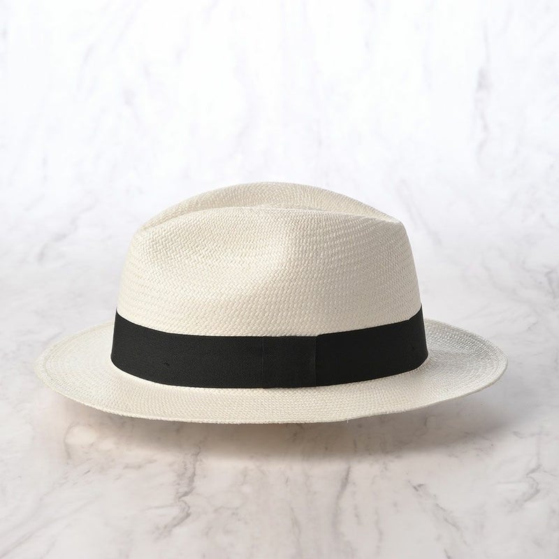エロイ ベルナールのパナマハット Flat Panama Hat（フラット パナマハット） ホワイト