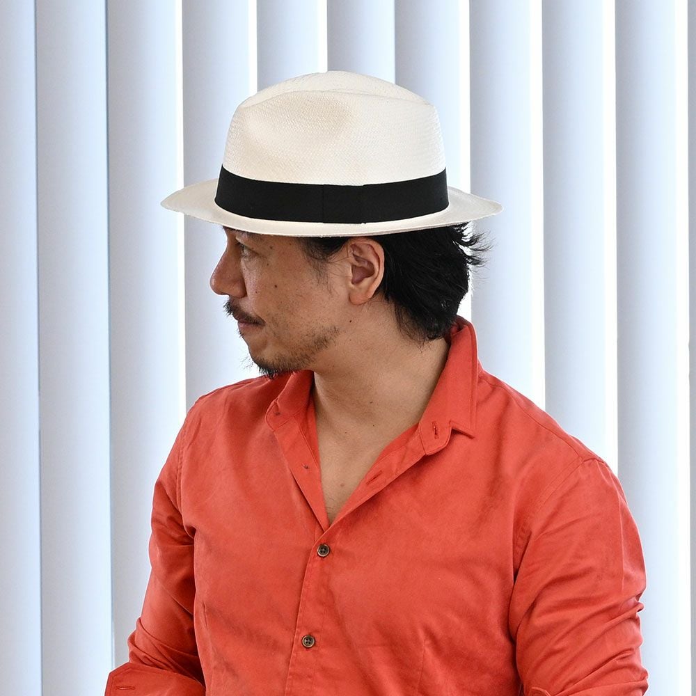 エロイベルナール パナマハット Flat Panama Hat（フラット パナマ
