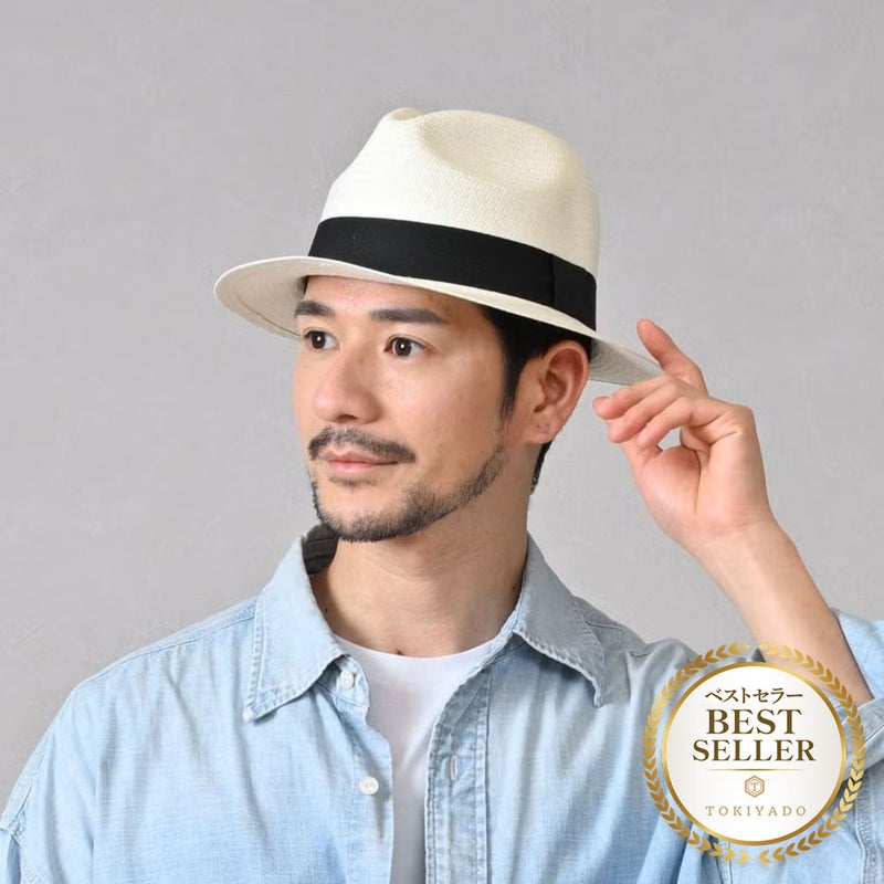 エロイ ベルナールのパナマハット Flat Panama Hat（フラット パナマハット） ホワイト