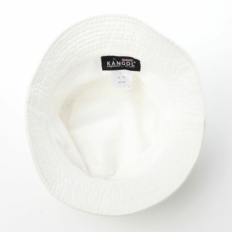 カンゴールのバケットハット WASHED BUCKET（ウォッシュド バケット） ホワイト