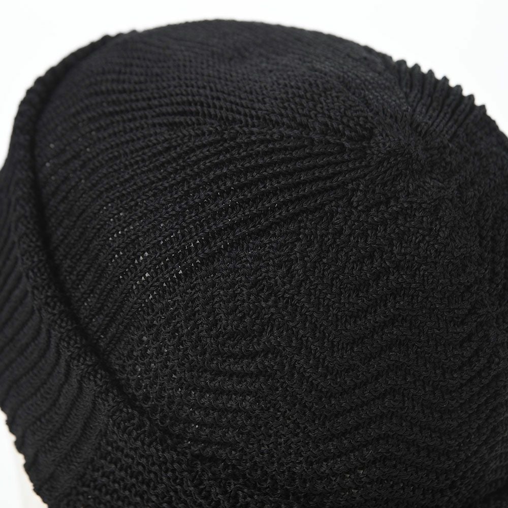 レッター ニット帽 Straw Yarn（ストローヤーン） ブラック | 帽子通販
