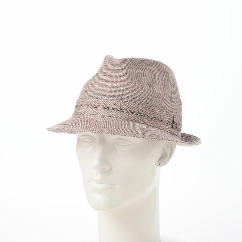 ダックスのソフトハット New Lescaut Omi Linen（ニューレスコー 近江リネン） D1828 サンドベージュ