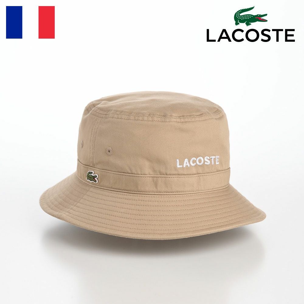 ラコステ 布帛ソフトハット COTTON SAFALI HAT（コットン サファリ